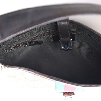 Gucci Monogram Web Small Jackie O Hobo Dark Brown 5 of 9