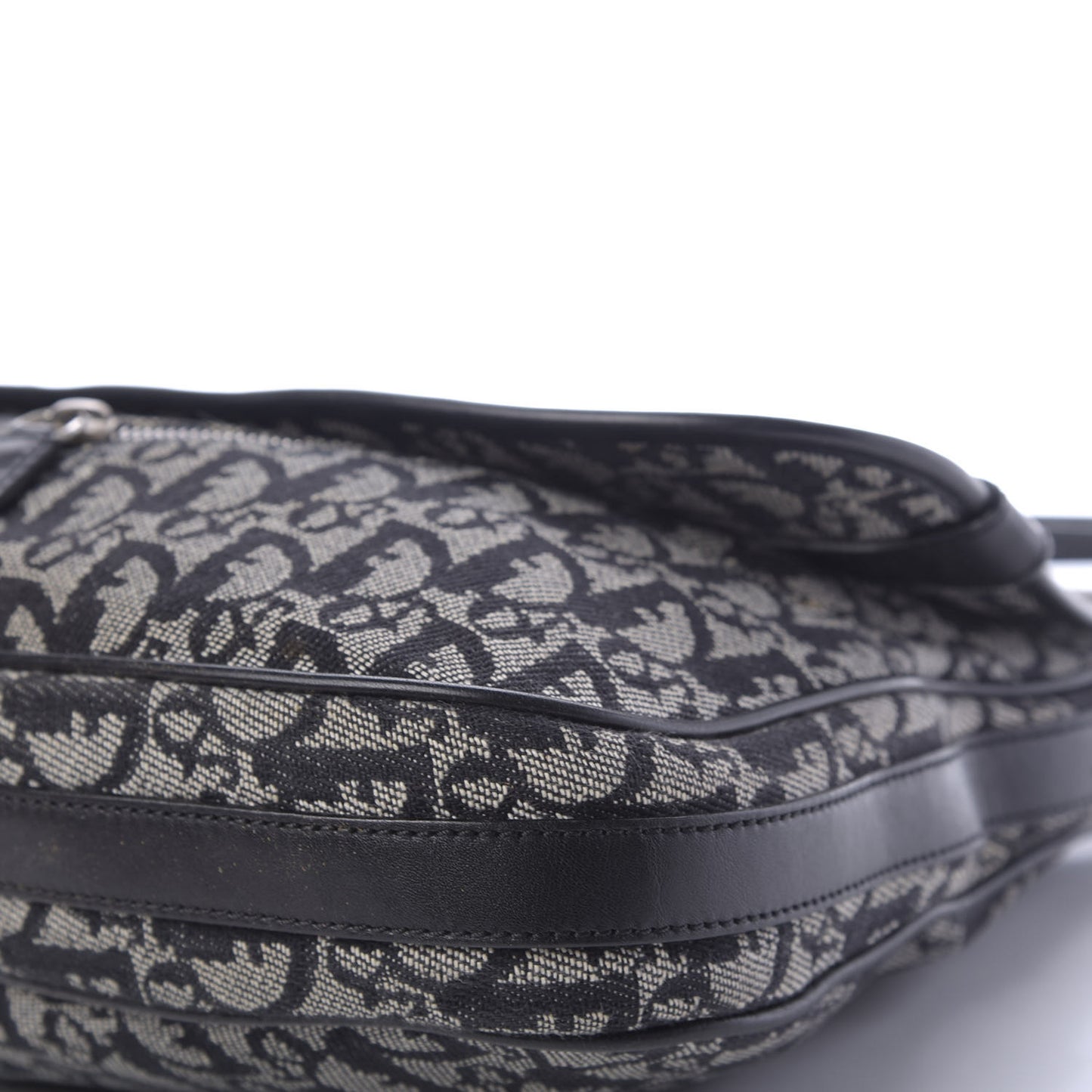 Monogram Flap Messenger Navy Blue
