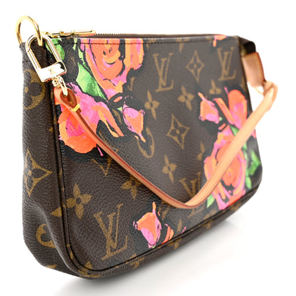 Louis Vuitton Monogram Roses Pochette Accessories Long Strap 3 of 8