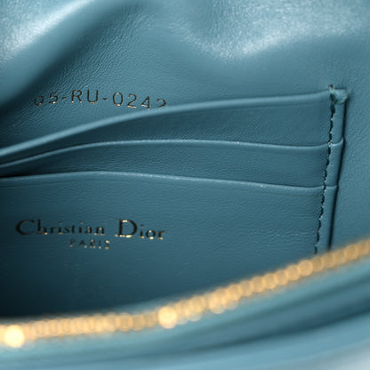 Christian Dior Calfskin Macrocannage Mini Caro Bag Horizon Blue 7 of 10