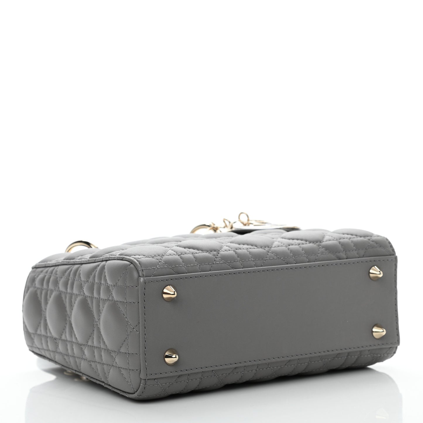 Lambskin Cannage Small My ABCDior Lady Dior Grey