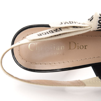 Christian Dior Patent Ribbon J'Adior Slingback 100mm Pumps 36.5 Black 7 of 12
