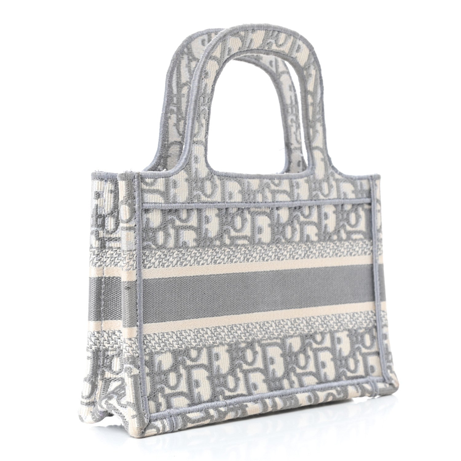 Christian Dior Oblique Mini Book Tote Grey Multicolor 2 of 5