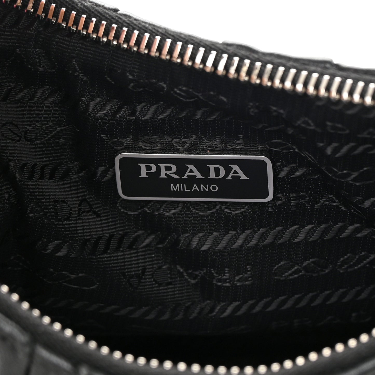 Nappa Gaufre Re-Edition 2005 Shoulder Bag Black