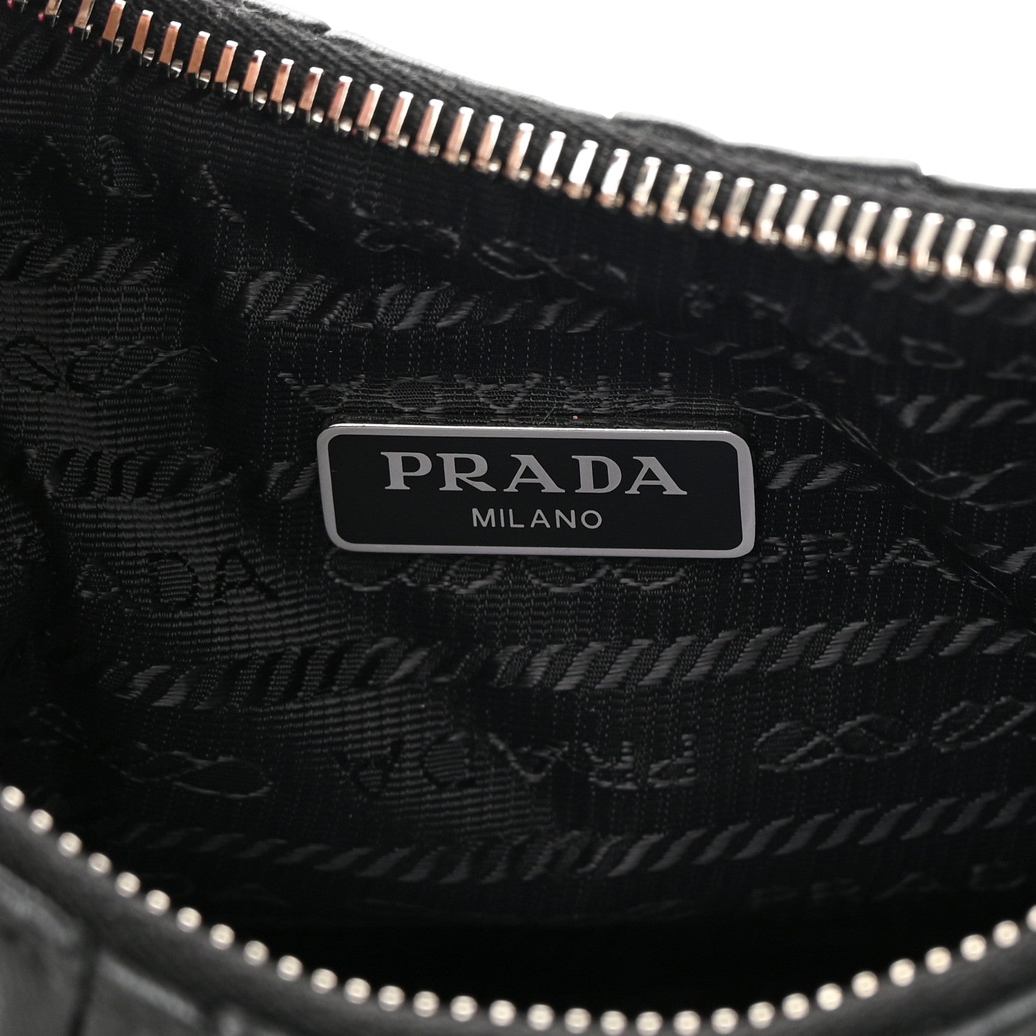 Prada Nappa Gaufre Re-Edition 2005 Shoulder Bag Black 6 of 12