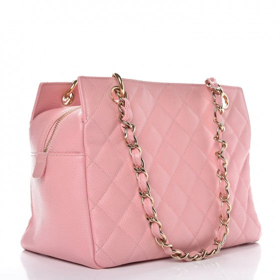 Chanel Caviar Quilted Petit Timeless Shopping Tote PTT Pink 3 of 15