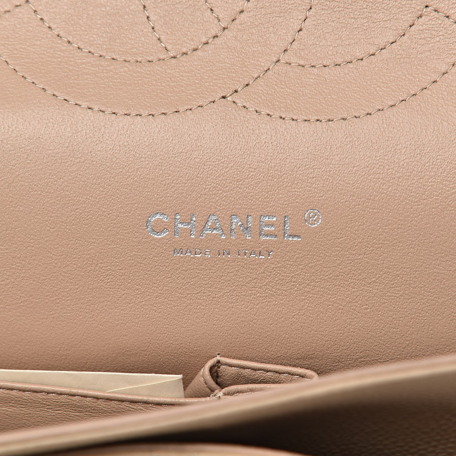 Chanel Caviar Quilted Maxi Double Flap Beige 7 of 11