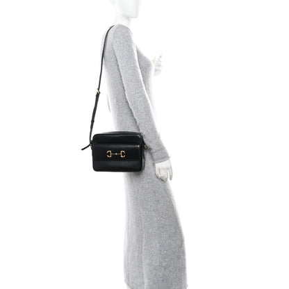 Gucci Azalea Calfskin Small Horsebit 1955 Shoulder Bag Black 2 of 11