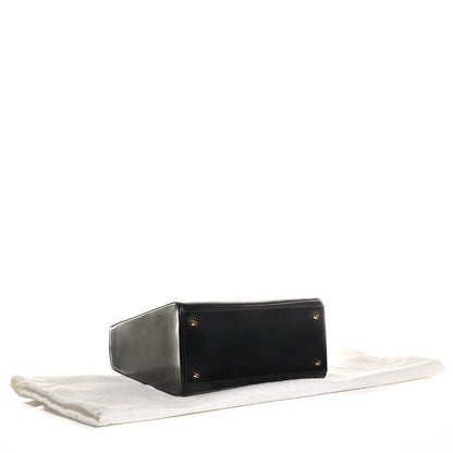 Christian Dior Vintage Patent Medium Lady Dior Black 4 of 9