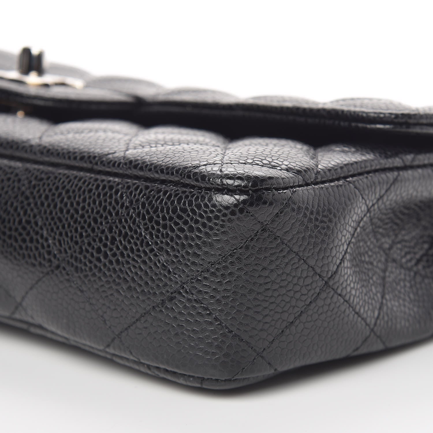 Chanel Caviar Quilted East West Flap Black 6 of 10
