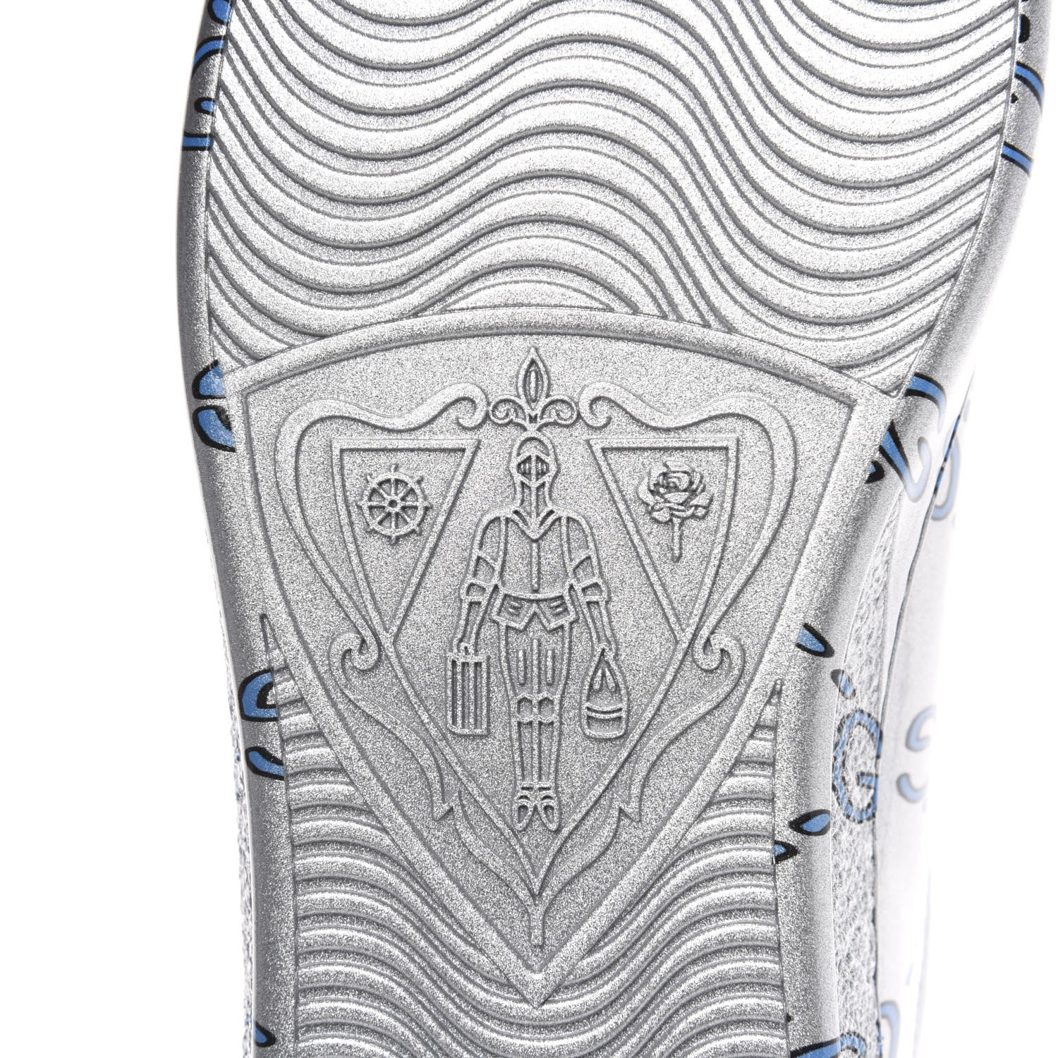 Gucci Miro Rubber Wax GucciGhost Print Mens New Ace Sneakers 9 Silver 7 of 9