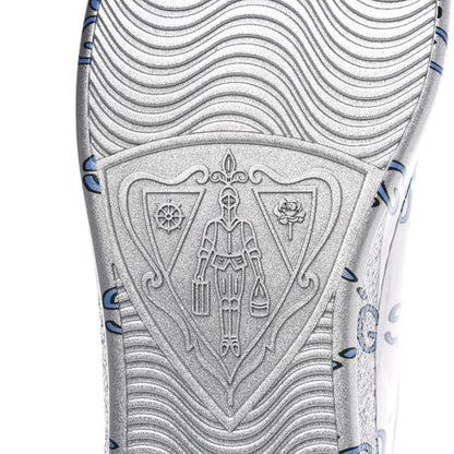 Gucci Miro Rubber Wax GucciGhost Print Mens New Ace Sneakers 9 Silver 7 of 9