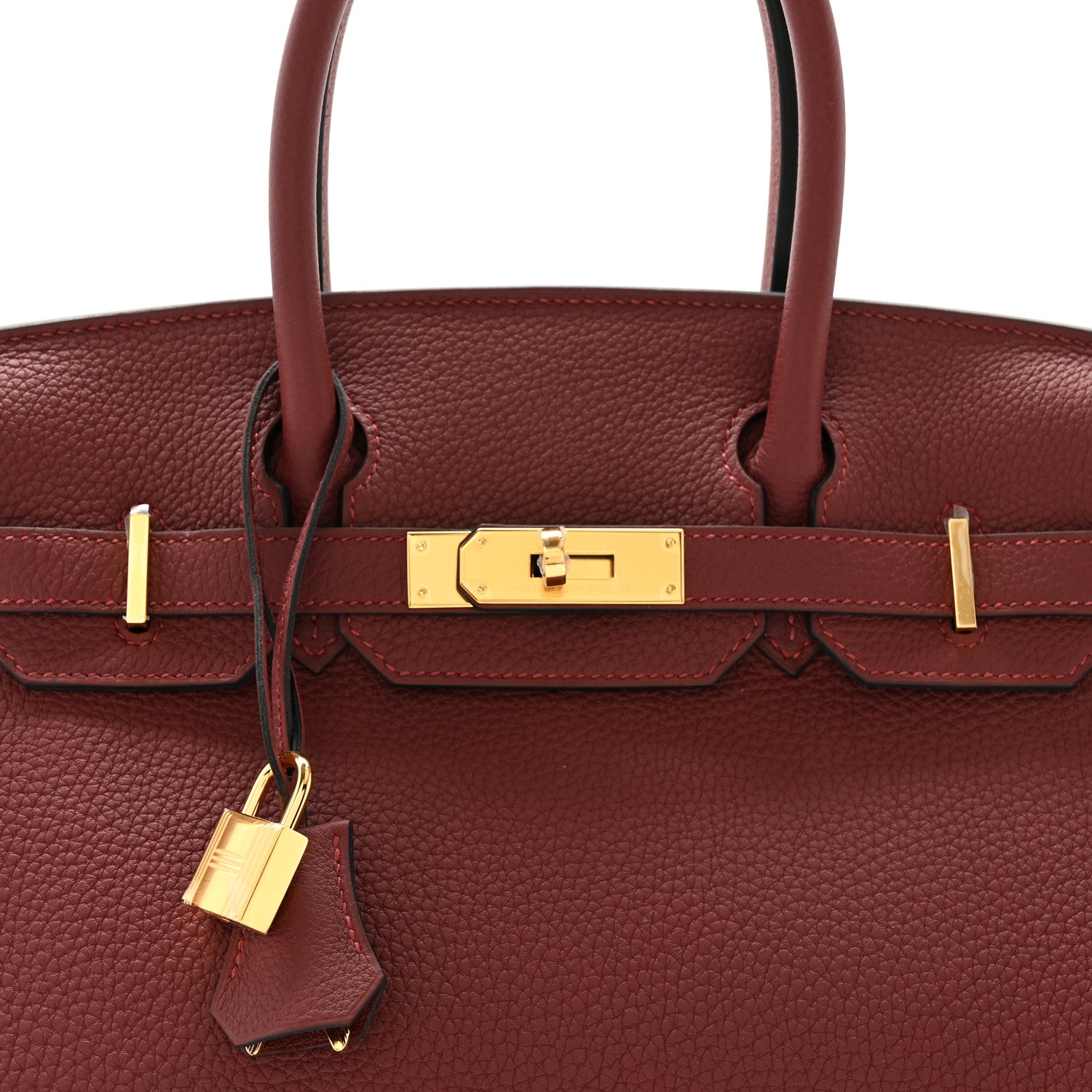 Hermes Togo Birkin 30 Rouge H 7 of 10