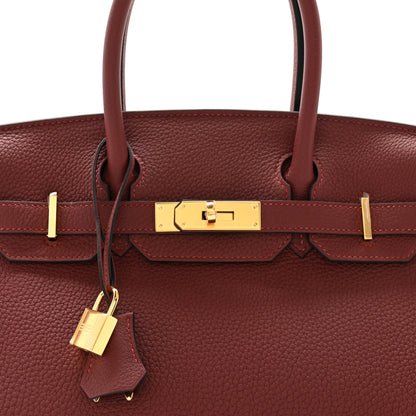 Hermes Togo Birkin 30 Rouge H 7 of 10