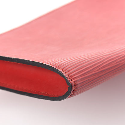 Louis Vuitton Epi Pochette Accessories 24 Castillan Red 8 of 10