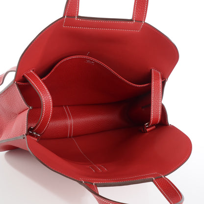 Hermes Taurillon Clemence Halzan 31 Rouge Casaque 5 of 7