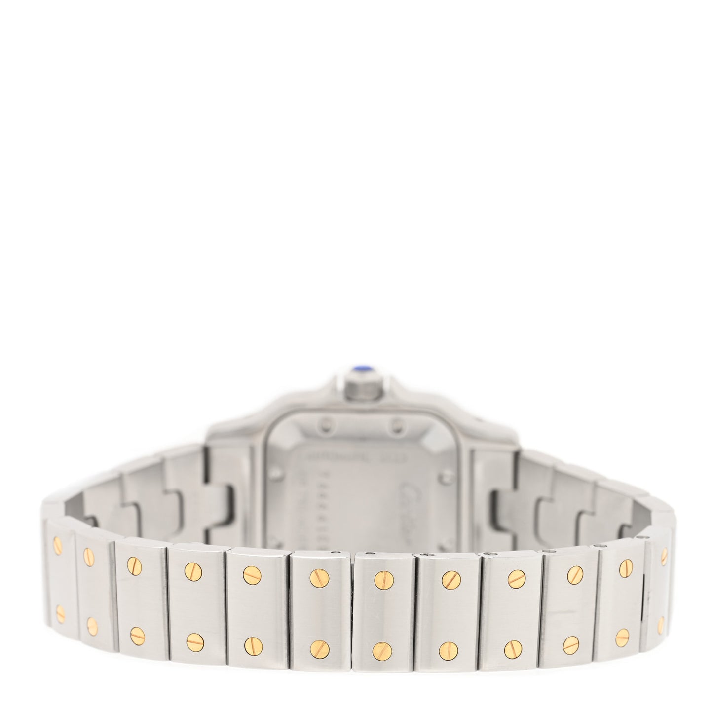 Stainless Steel 18K Yellow Gold 24mm Santos De Cartier Galbee Automatic Watch