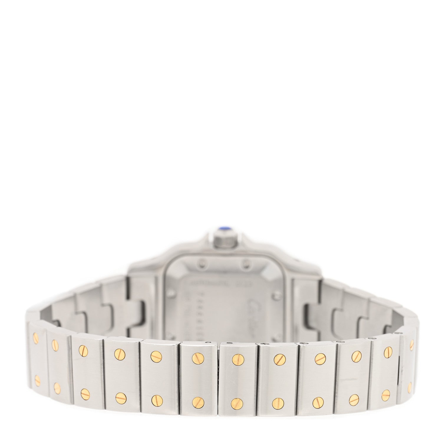 Cartier Stainless Steel 18K Yellow Gold 24mm Santos De Cartier Galbee Automatic Watch 3 of 4