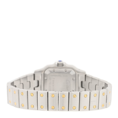 Cartier Stainless Steel 18K Yellow Gold 24mm Santos De Cartier Galbee Automatic Watch 3 of 4