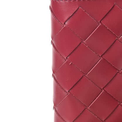 Bottega Veneta Glossy Woven Calfskin Wallet Bordeaux 7 of 7