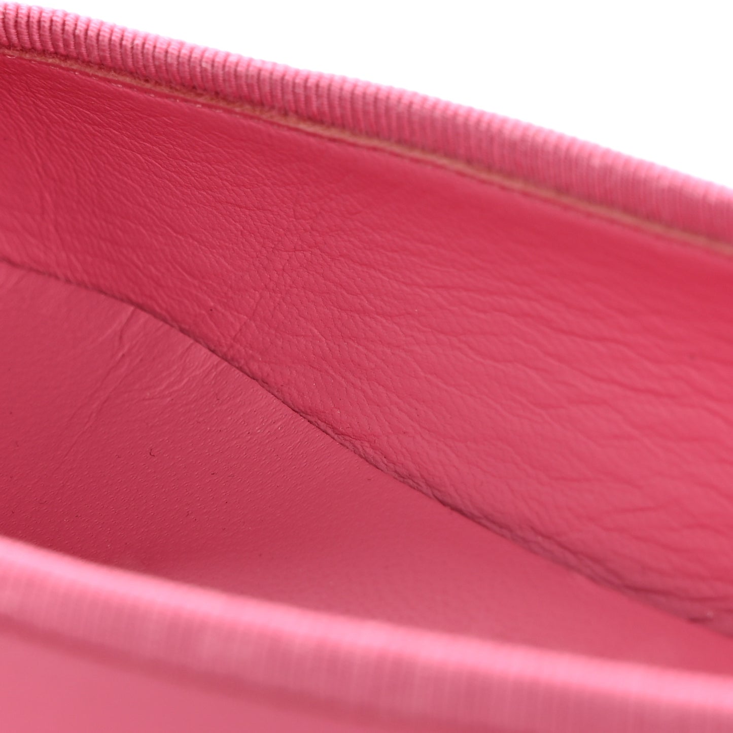 Lambskin Cap Toe CC Ballerina Flats 37 Pink