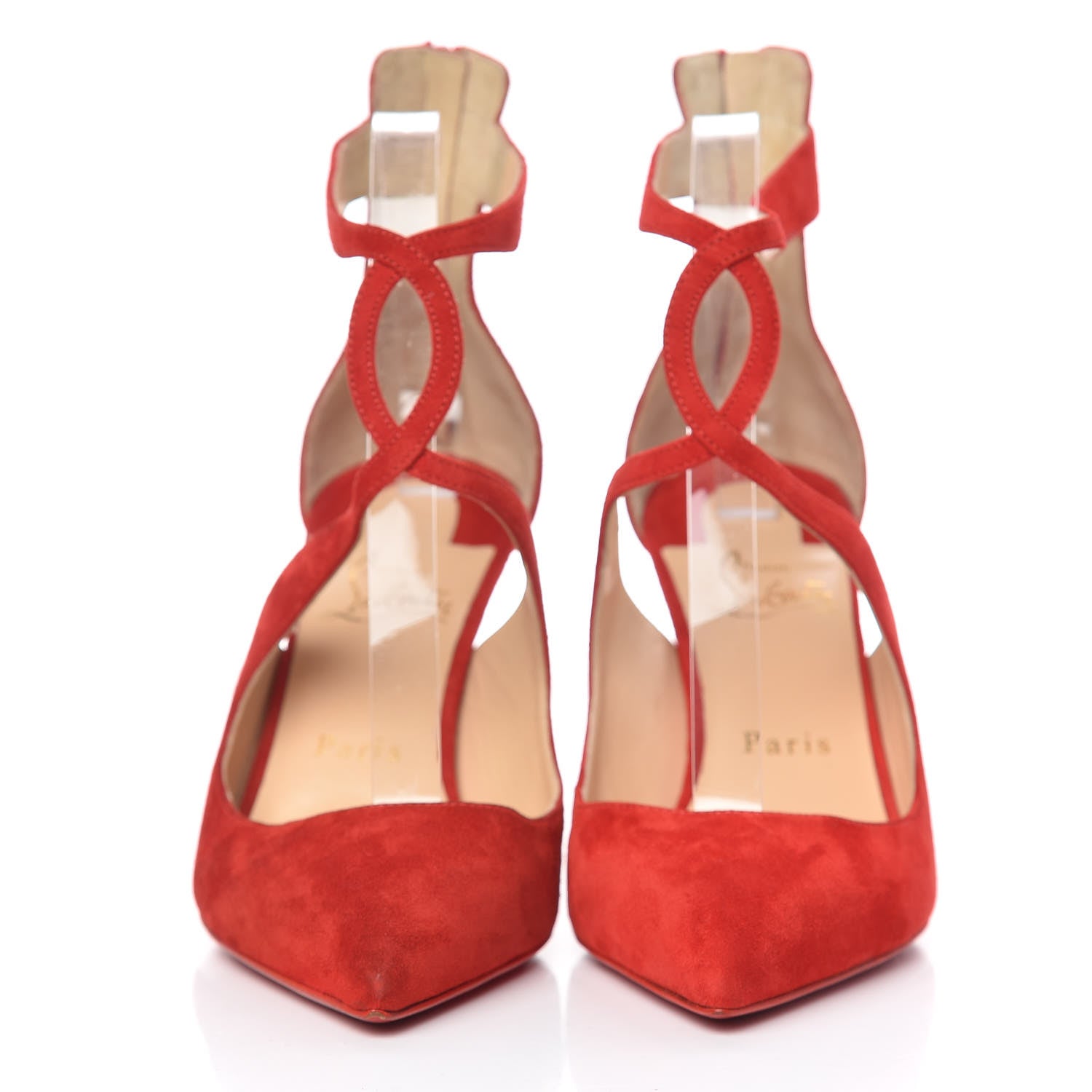 Christian Louboutin Veau Velours Rosas 85 Pumps 38.5 Loubi 2 of 10