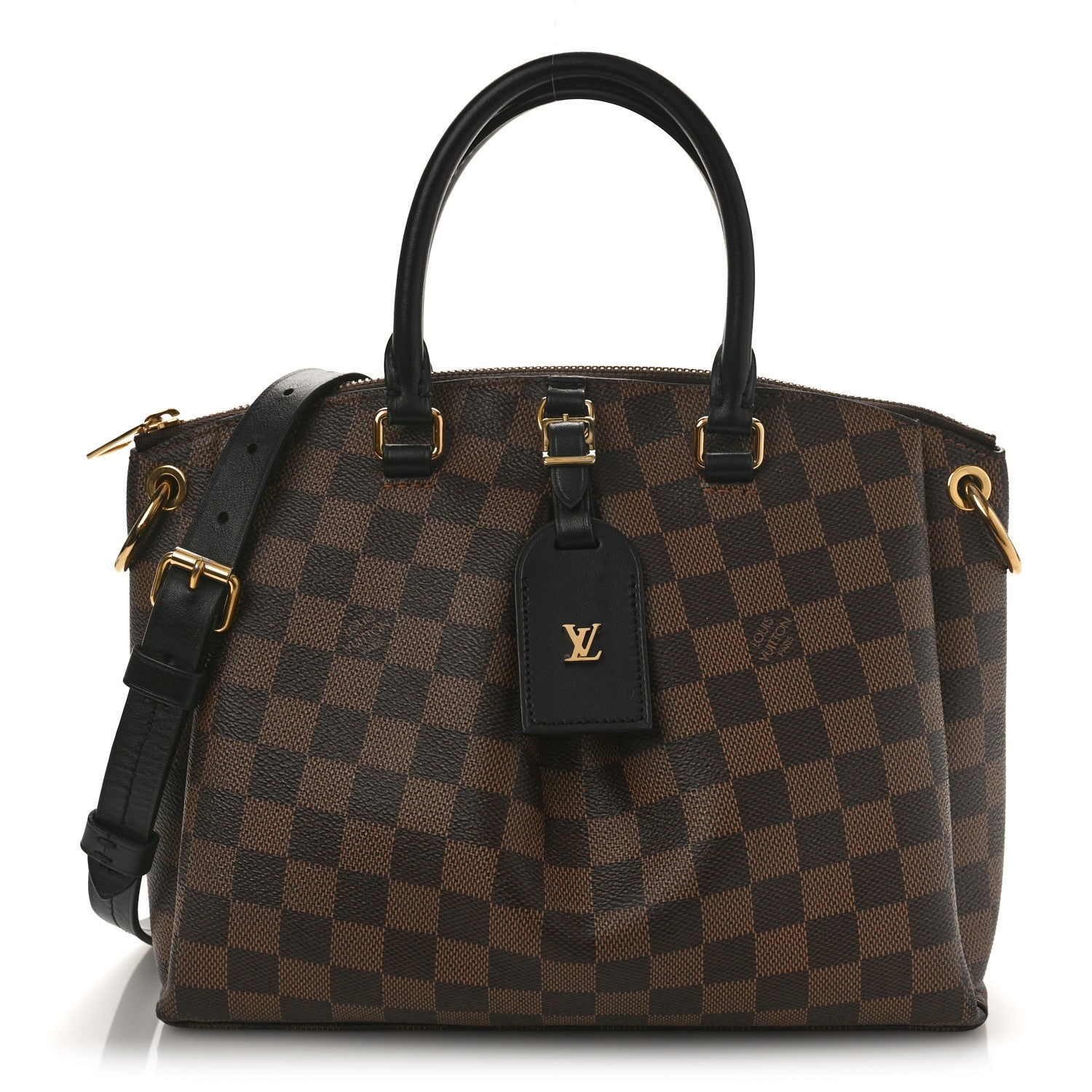 Louis Vuitton Damier Ebene Odeon Tote PM Black 1 of 8