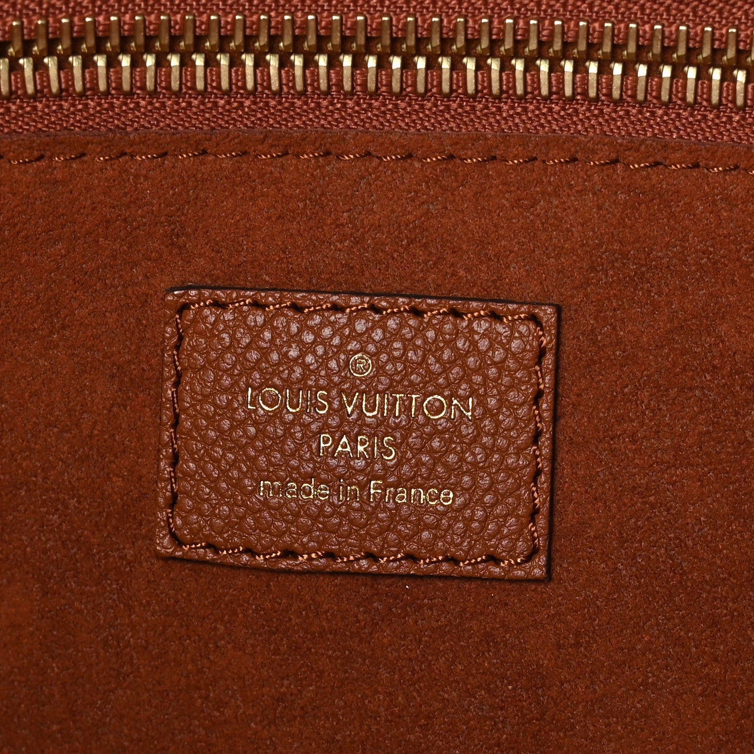 Louis Vuitton Empreinte Monogram Giant Neverfull MM Cognac 7 of 9