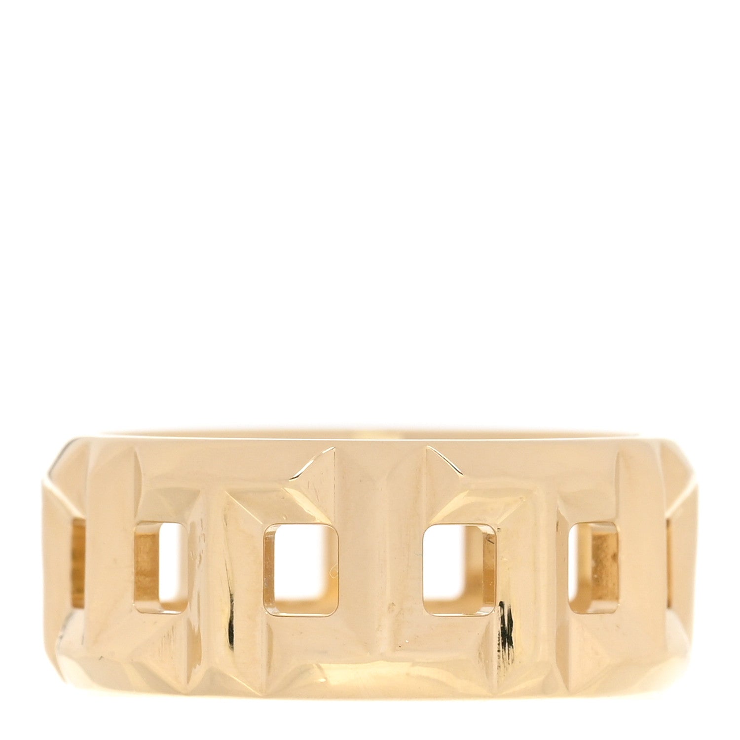 Tiffany 18K Yellow Gold T True Wide Ring 52 6 3 of 5