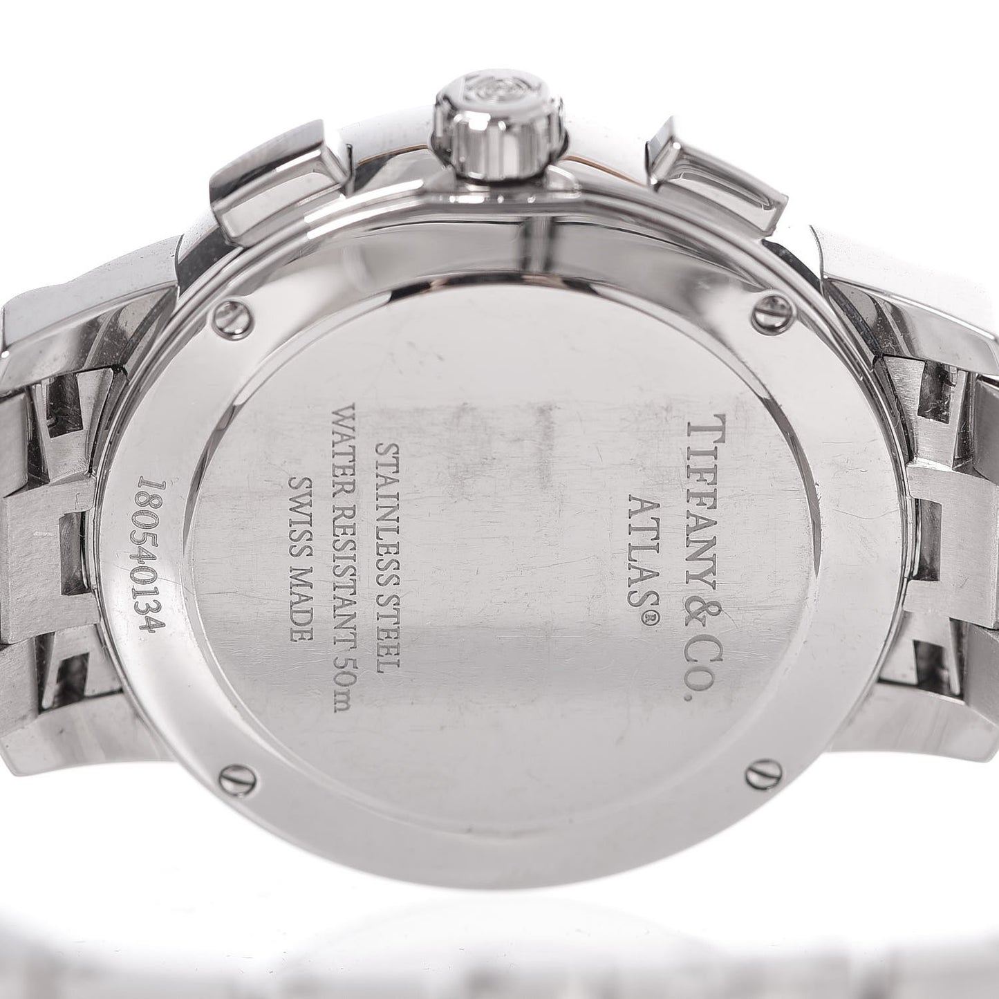 Stainless Steel 36mm Atlas Chronograph Quartz Watch