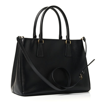 Prada Saffiano Medium Galleria Double Zip Tote Black 2 of 4