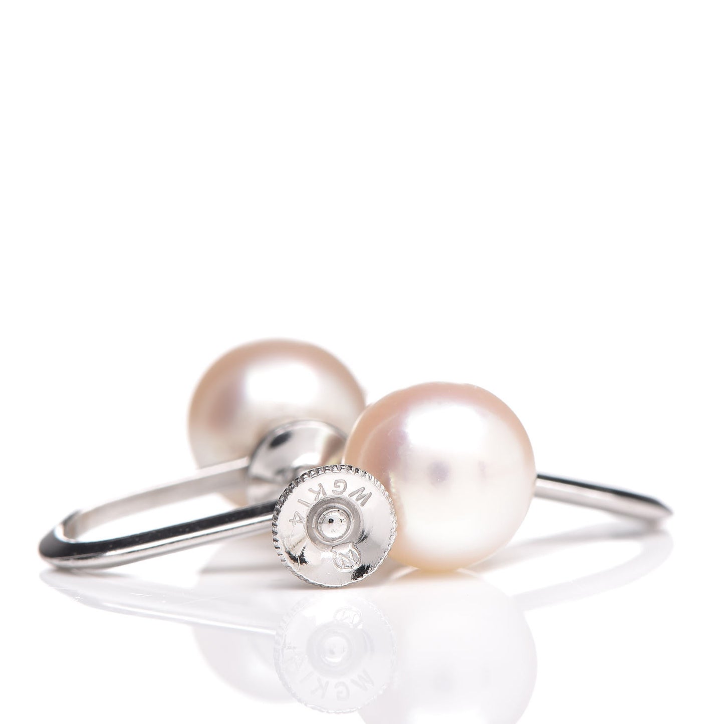 14K White Gold 7.5-8mm Akoya Pearl Earrings