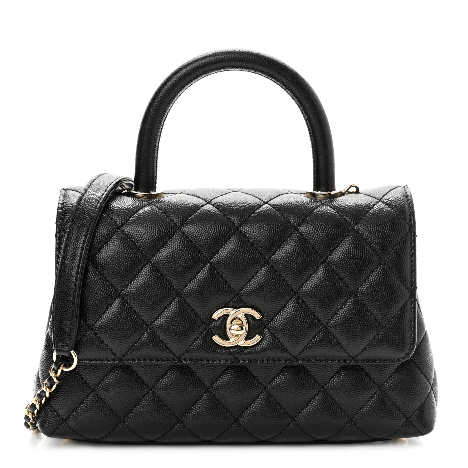 Chanel Caviar Quilted Mini Coco Handle Flap Black 1 of 10