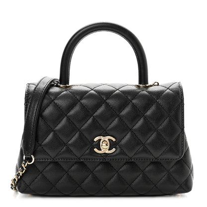 Chanel Caviar Quilted Mini Coco Handle Flap Black 1 of 10