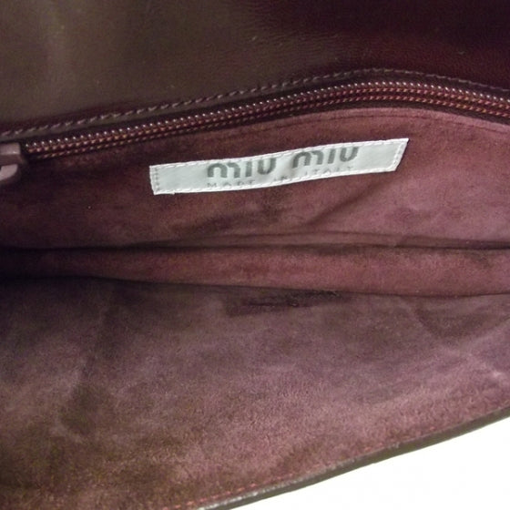 Miu Miu Python Bow Clutch 6 of 8
