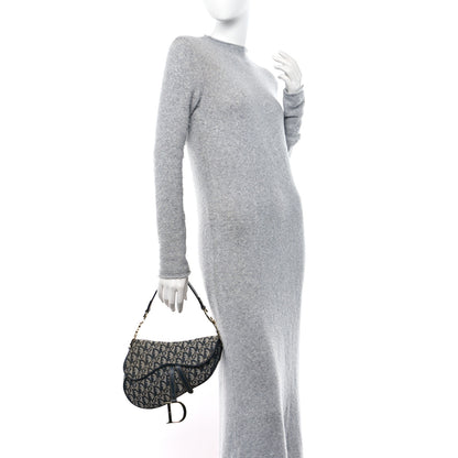 Christian Dior Monogram Saddle Bag Blue 2 of 11