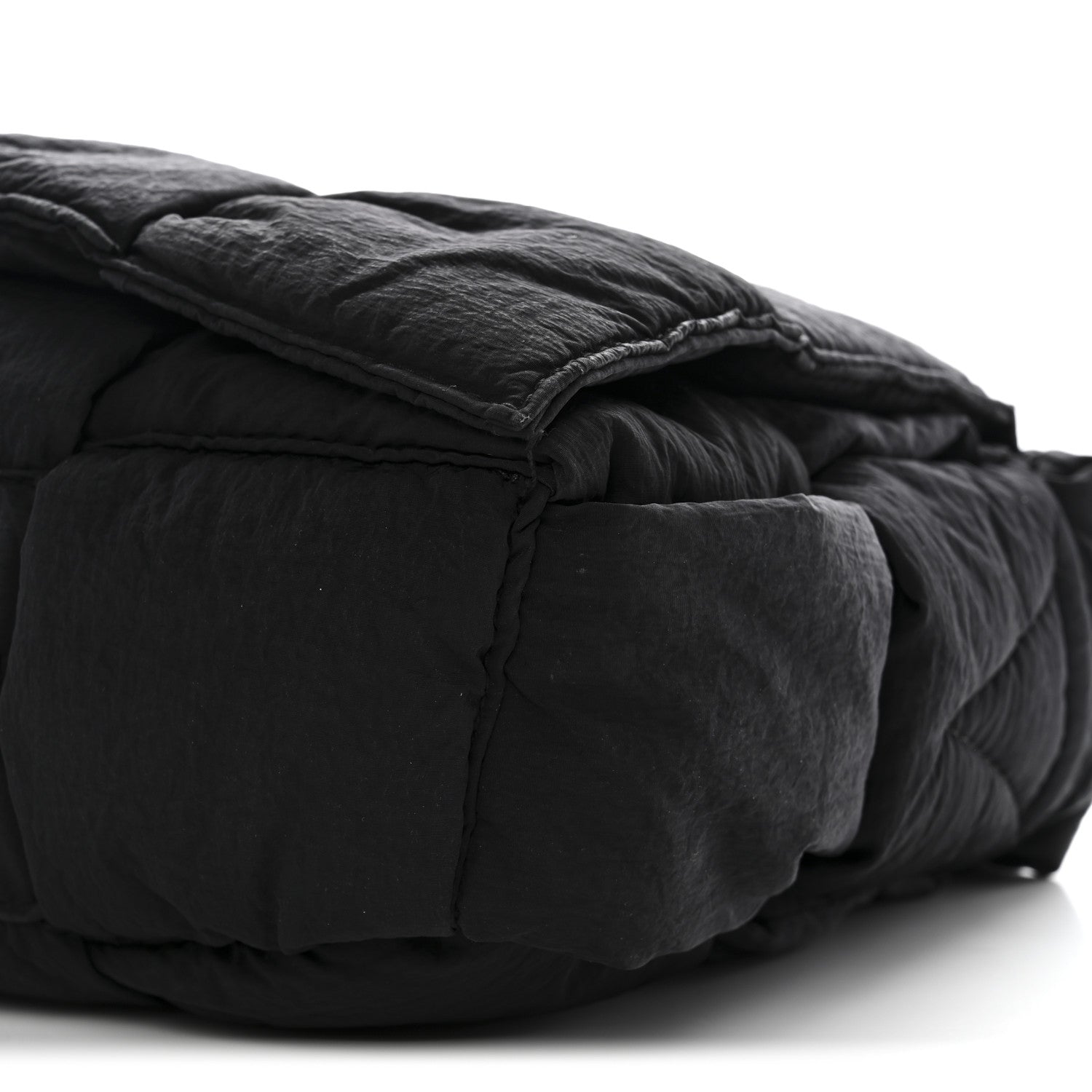 Bottega Veneta Nylon Intrecciato Padded Tech Cassette Bag Black 11 of 12