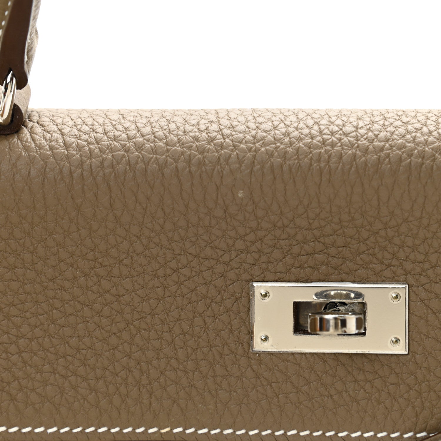 Hermes Togo Kelly Retourne 28 Etoupe 12 of 13