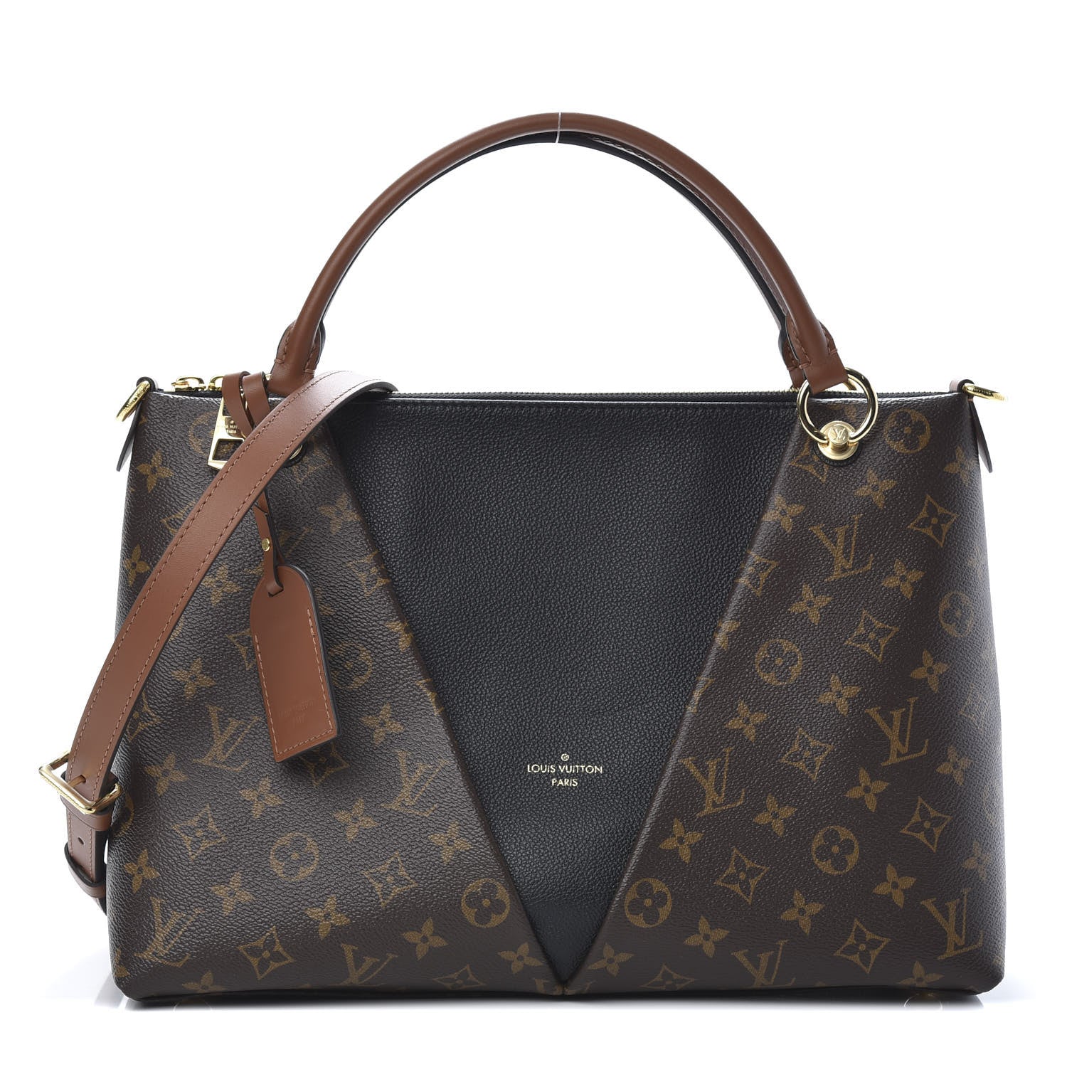 Louis Vuitton Monogram V Tote MM Black 1 of 12