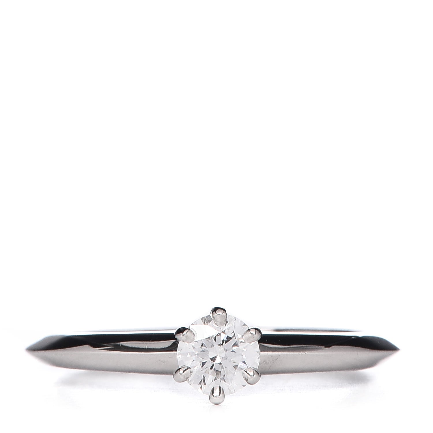 Tiffany Platinum Diamond .22ct Solitaire Engagement Ring 47 4.25 1 of 7