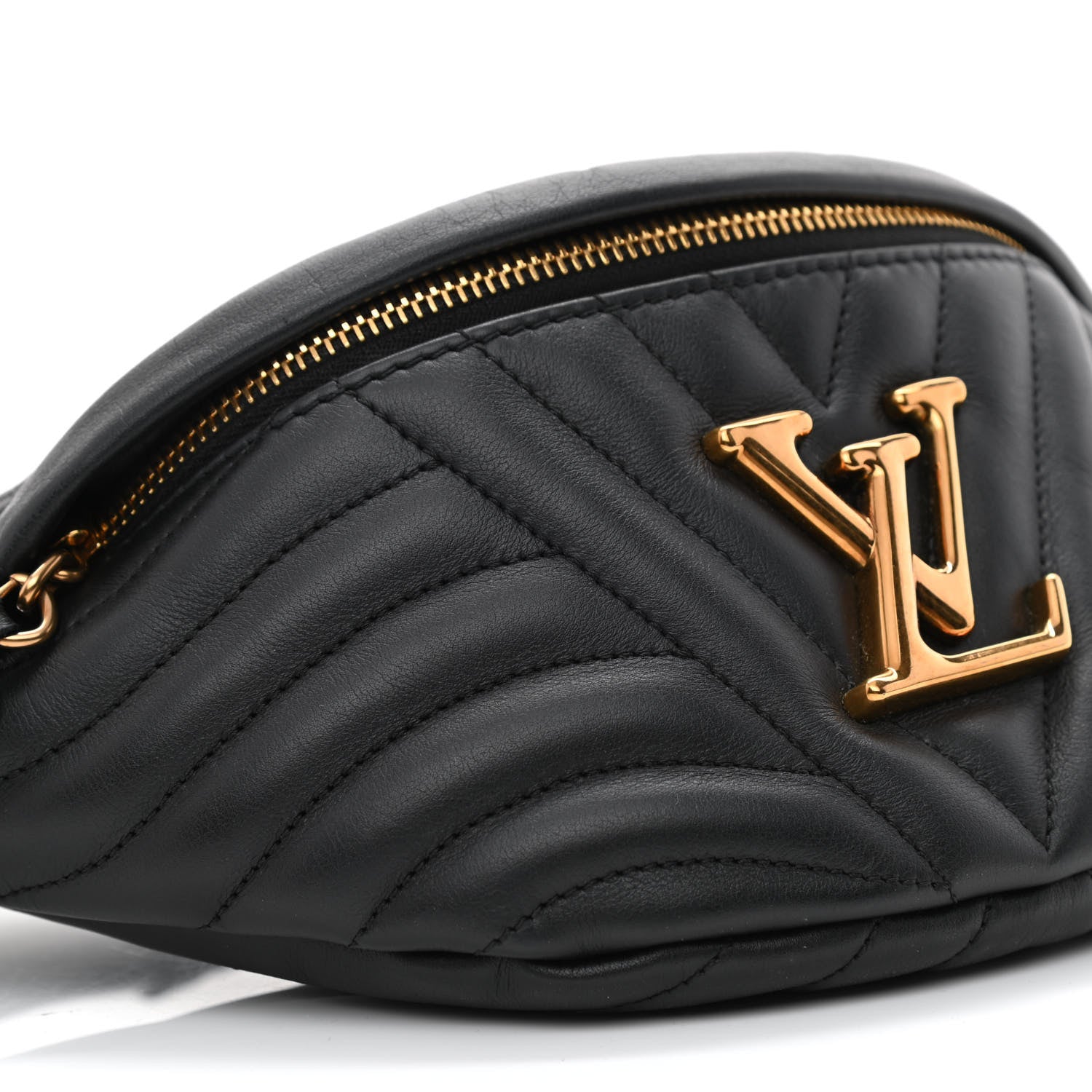 Louis Vuitton Calfskin Quilted New Wave Bumbag Black 8 of 9