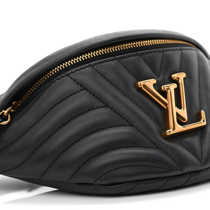 Louis Vuitton Calfskin Quilted New Wave Bumbag Black 8 of 9