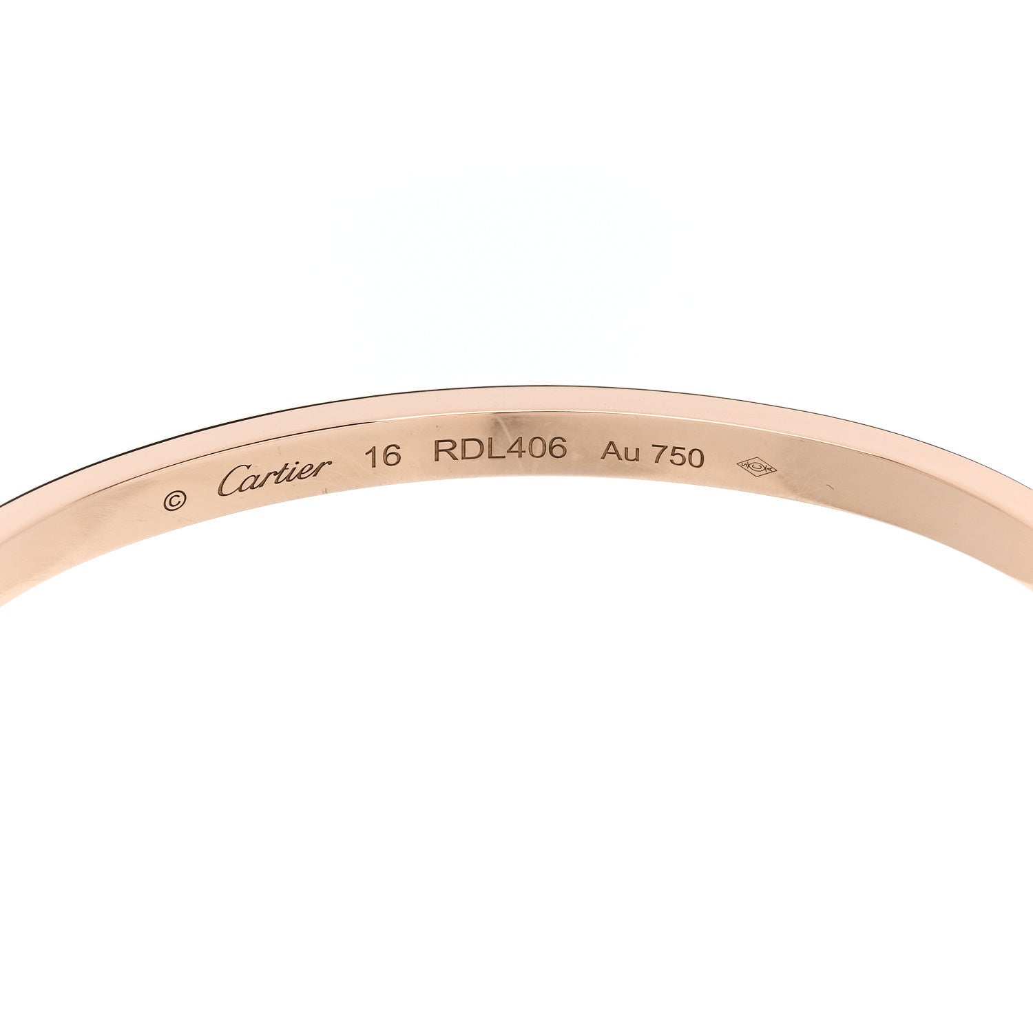 Cartier 18K Pink Gold Small LOVE Bracelet 16 6 of 8
