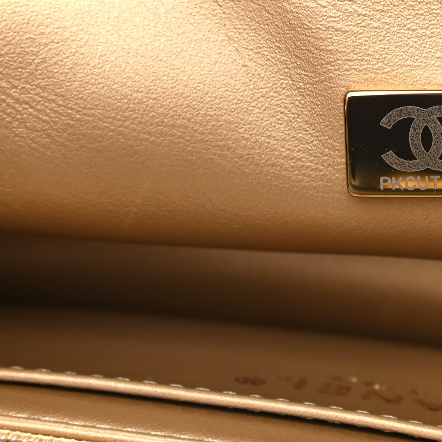 Lambskin Quilted Mini Rectangular Pearl Crush Flap Black