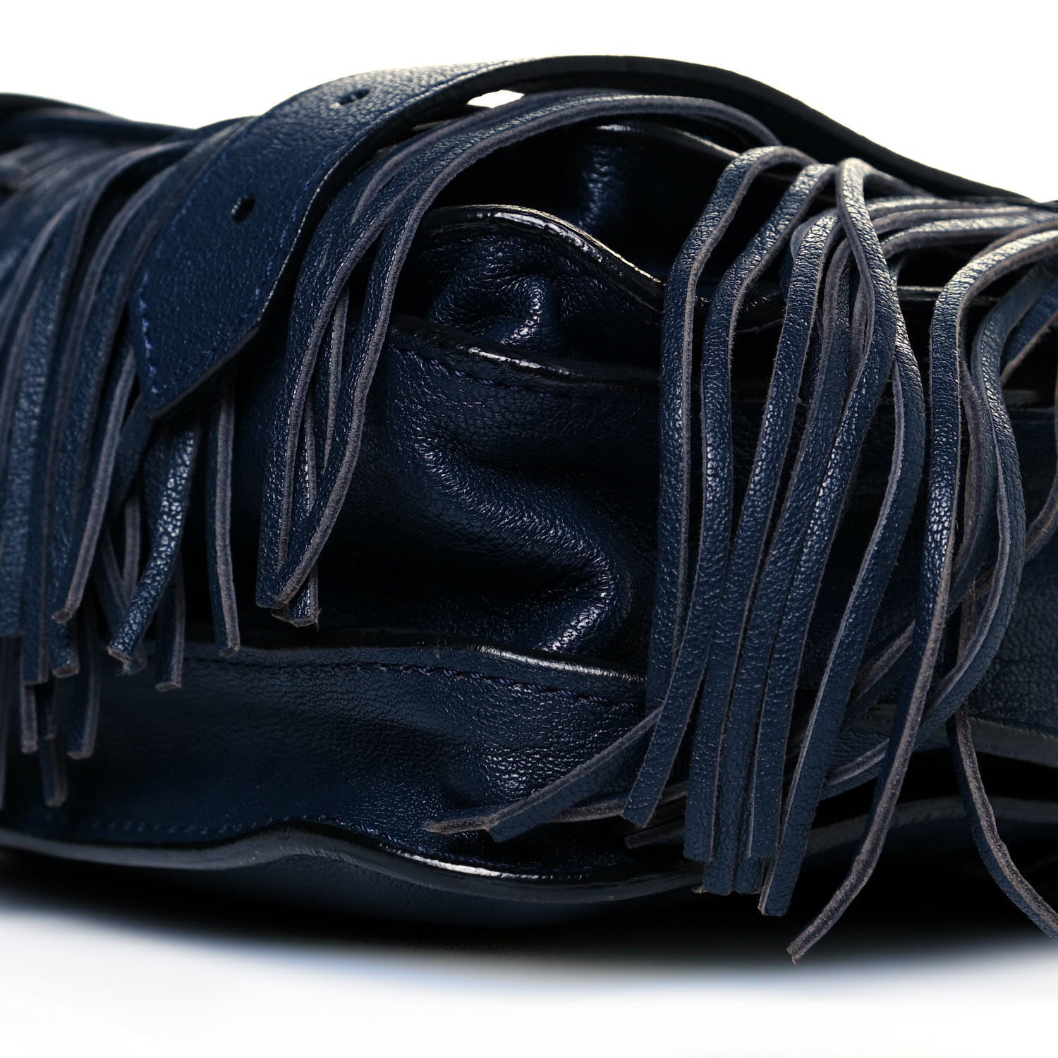 Proenza Schouler Lambskin Fringe PS1 Crossbody Pouch Midnight 11 of 13