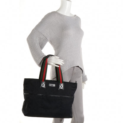 Gucci Monogram Web Large Diaper Tote Black 2 of 9