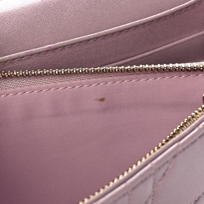 Christian Dior Pearly Lambskin Cannage Miss Dior Promenade Pouch Lotus 15 of 16