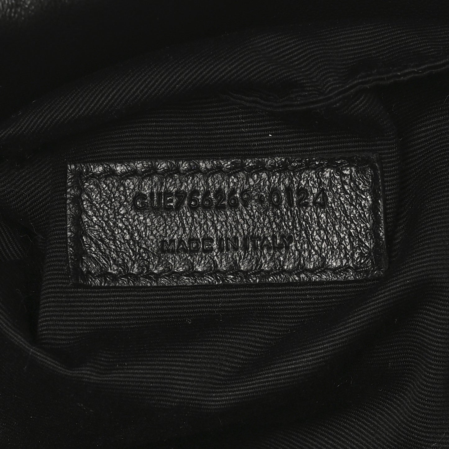 Lambskin Wide Puffer Tote Black
