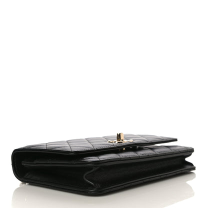 Chanel Lambskin Quilted Trendy CC Wallet On Chain WOC Black 4 of 15