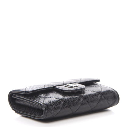 Chanel Caviar Quilted Flap Card Holder Wallet Black 4 of 9
